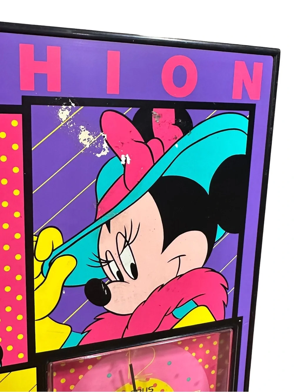 Minnie Mouse Lorus Quartz Poster Wall Clock Disney Mickey Unlimited 10” x 14”